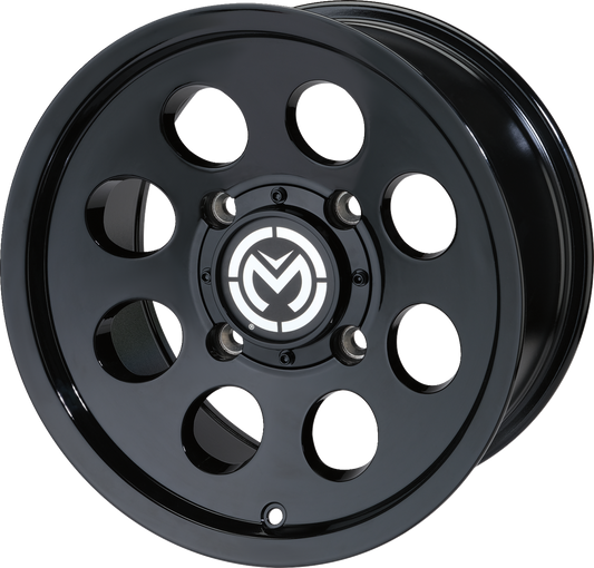 Moose Offroad 26X Front Wheel in Black with 12x7 Inch Size - Part Number 26MO127136GB4