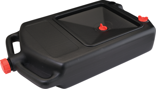 MOOSE OFFROAD 8-Liter Oil Drain Pan (Part No. 15-6088) for Efficient Oil and Anti-Freeze Recovery
