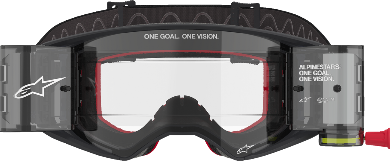 Alpinestars Supertech Roll-Off Goggle with Clear Lens and Black/Gray Frame - Part 5100425-1518