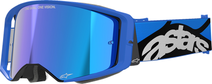 Alpinestars GOGGLES Supertech Stream Blue Mirror Lens - ABS Vision Impact-Resistant Polycarbonate