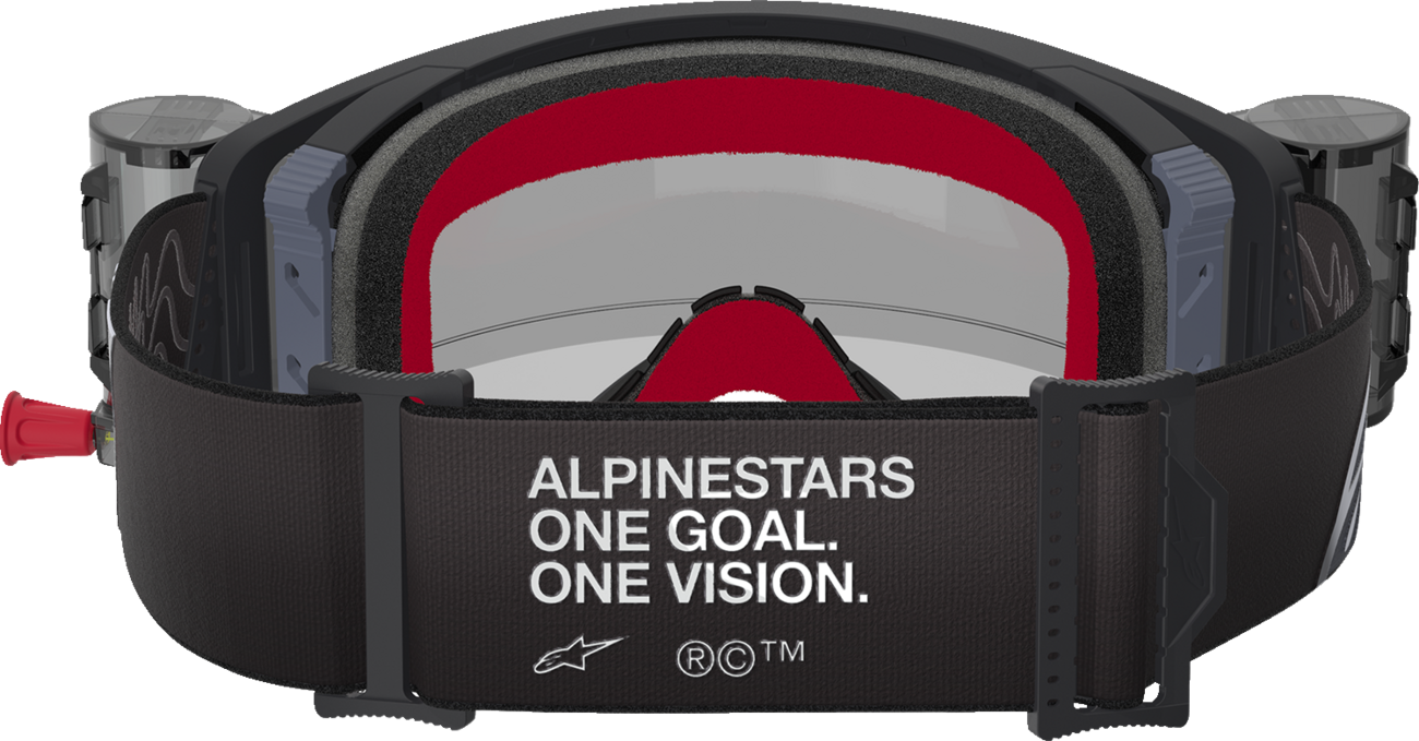 Alpinestars Supertech Roll-Off Goggle with Clear Lens and Black/Gray Frame - Part 5100425-1518