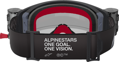 Alpinestars Supertech Roll-Off Goggle with Clear Lens and Black/Gray Frame - Part 5100425-1518