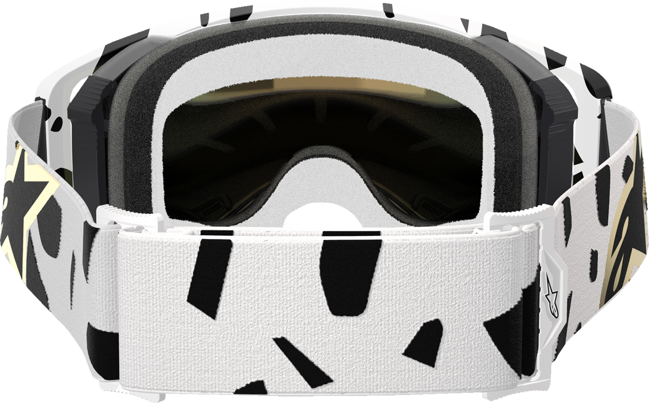 Alpinestars GOGGLES Supertech ABS Vision Gold Mirror Lens - Impact-Resistant Performance Eyewear