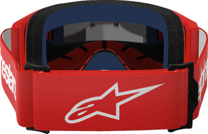 Alpinestars GOGGLES Vision 3 Goggle - Red with Silver Mirror Lens, Part 5103325-3094