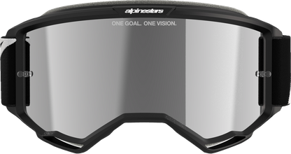 Alpinestars GOGGLES Vision 5 with Silver Mirror Lens – Black Frame, Model 5101825-1456