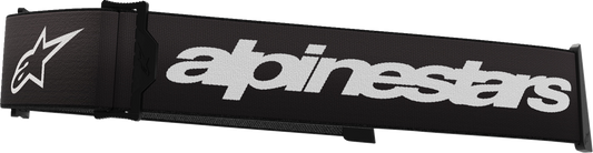 Alpinestars Goggles Supertech Goggle Strap - Black/White (Part #9400125-12)