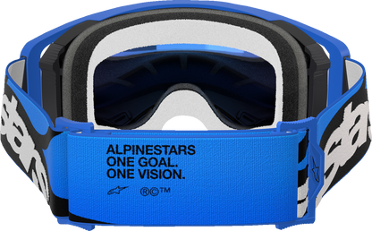 Alpinestars GOGGLES Supertech Stream Blue Mirror Lens - ABS Vision Impact-Resistant Polycarbonate