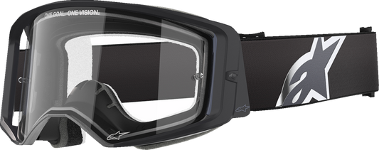 Alpinestars Goggless Supertech Goggle - Black and Gray Frame with Clear Lens (Part 5100125-1507)