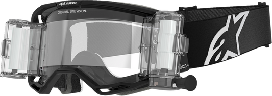 Alpinestars GOGGLES Vision 8 Roll-Off Goggle – Black Frame with Clear Lens, Part 5101125-1529