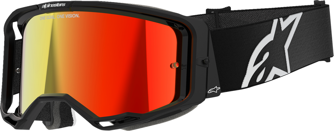 Alpinestars GOGGLES Vision 8 Black with Red Mirror Lens - Part 5101625-1446