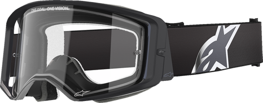 Alpinestars GOGGLES Vision 8 Goggle - Black Frame with Clear Lens, Part No. 5100825-1425