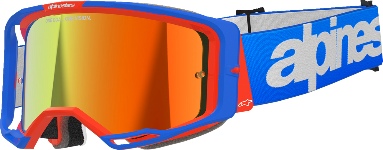 Alpinestars GOGGLES Vision 8 Blue/Orange Red Mirror - Part 5101325-7303