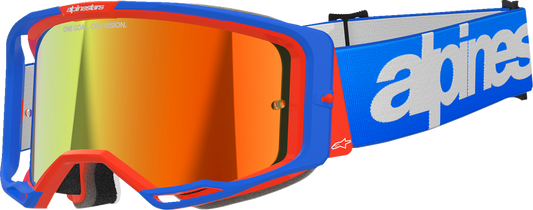 Alpinestars GOGGLES Vision 8 Blue/Orange Red Mirror - Part 5101325-7303