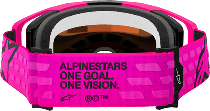 Alpinestars GOGGLES Vision 8 Goggle - Pink with Red Mirror Lens, Part 5101625-3083