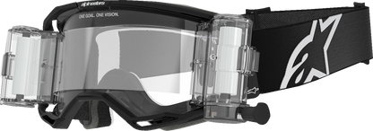 Alpinestars GOGGLES Vision 8 Goggle - Black Frame with Clear Lens, Part No. 5100825-1425