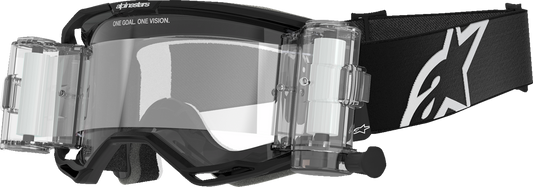 Alpinestars GOGGLES Vision 8 Goggle - Black Frame with Clear Lens, Part No. 5100825-1425