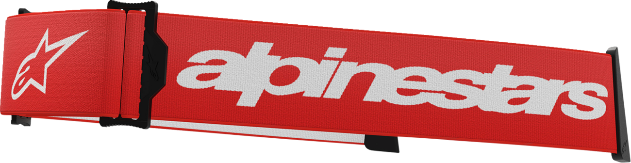 Alpinestars GOGGLES Supertech Goggle Strap - Red/White (Part #9400125-32)