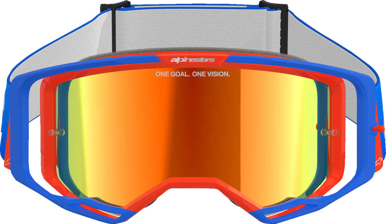 Alpinestars GOGGLES Vision 8 Blue/Orange Red Mirror - Part 5101325-7303