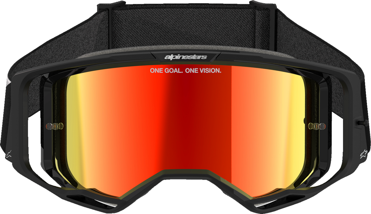 Alpinestars GOGGLES Vision 8 Black with Red Mirror Lens - Part 5101625-1446