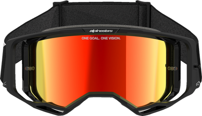 Alpinestars GOGGLES Vision 8 Black with Red Mirror Lens - Part 5101625-1446