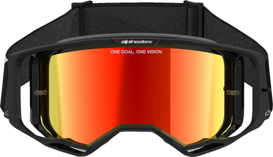 Alpinestars GOGGLES Vision 8 Black with Red Mirror Lens - Part 5101625-1446