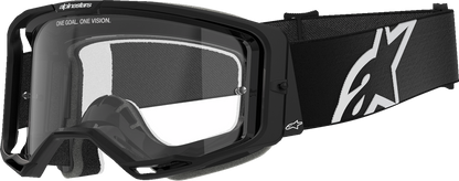 Alpinestars GOGGLES Vision 8 Goggle - Black Frame with Clear Lens, Part No. 5100825-1425