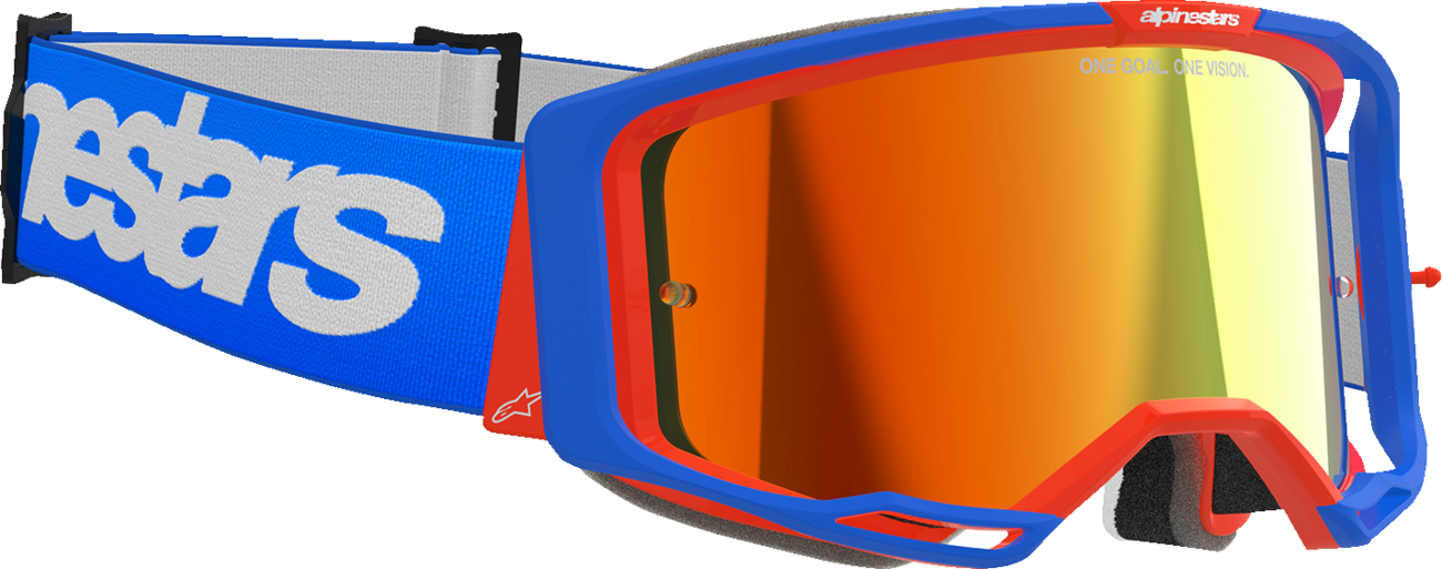 Alpinestars GOGGLES Vision 8 Blue/Orange Red Mirror - Part 5101325-7303