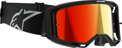 Alpinestars GOGGLES Vision 8 Black with Red Mirror Lens - Part 5101625-1446