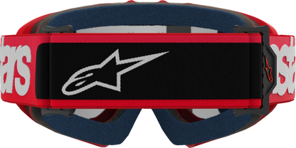 Alpinestars Youth Vision Goggle Blaze Red with Silver Mirror Lens, Part 5140425-3094