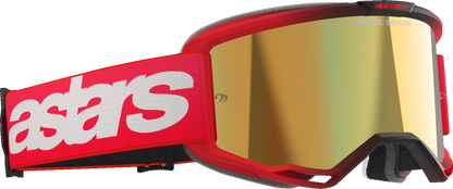 Alpinestars GOGGLES Vision 5 Blaze Red with Gold Mirror Lens - Part 5102125-3115