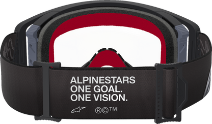 Alpinestars Goggless Supertech Goggle - Black and Gray Frame with Clear Lens (Part 5100125-1507)