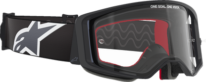 Alpinestars Goggless Supertech Goggle - Black and Gray Frame with Clear Lens (Part 5100125-1507)