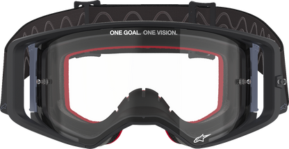 Alpinestars Goggless Supertech Goggle - Black and Gray Frame with Clear Lens (Part 5100125-1507)