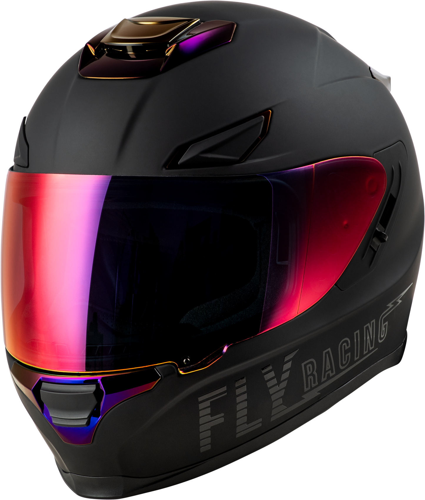 Sentinel Recon Helmet Matte Black/Purple Chrome Lg
