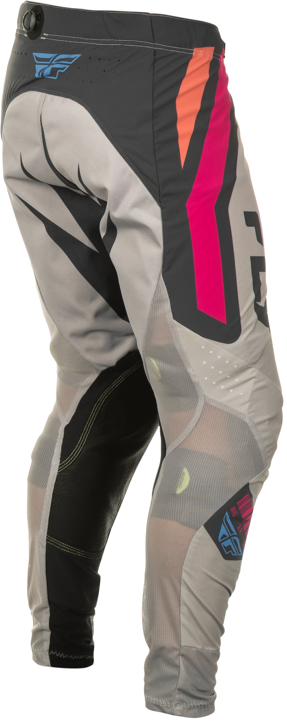 Fly Racing Lite Vice Pants Light Grey/Pink/Coral Size 30