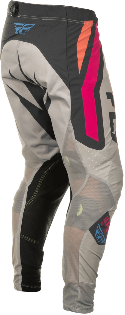Fly Racing Lite Vice Pants Light Grey/Pink/Coral Size 30