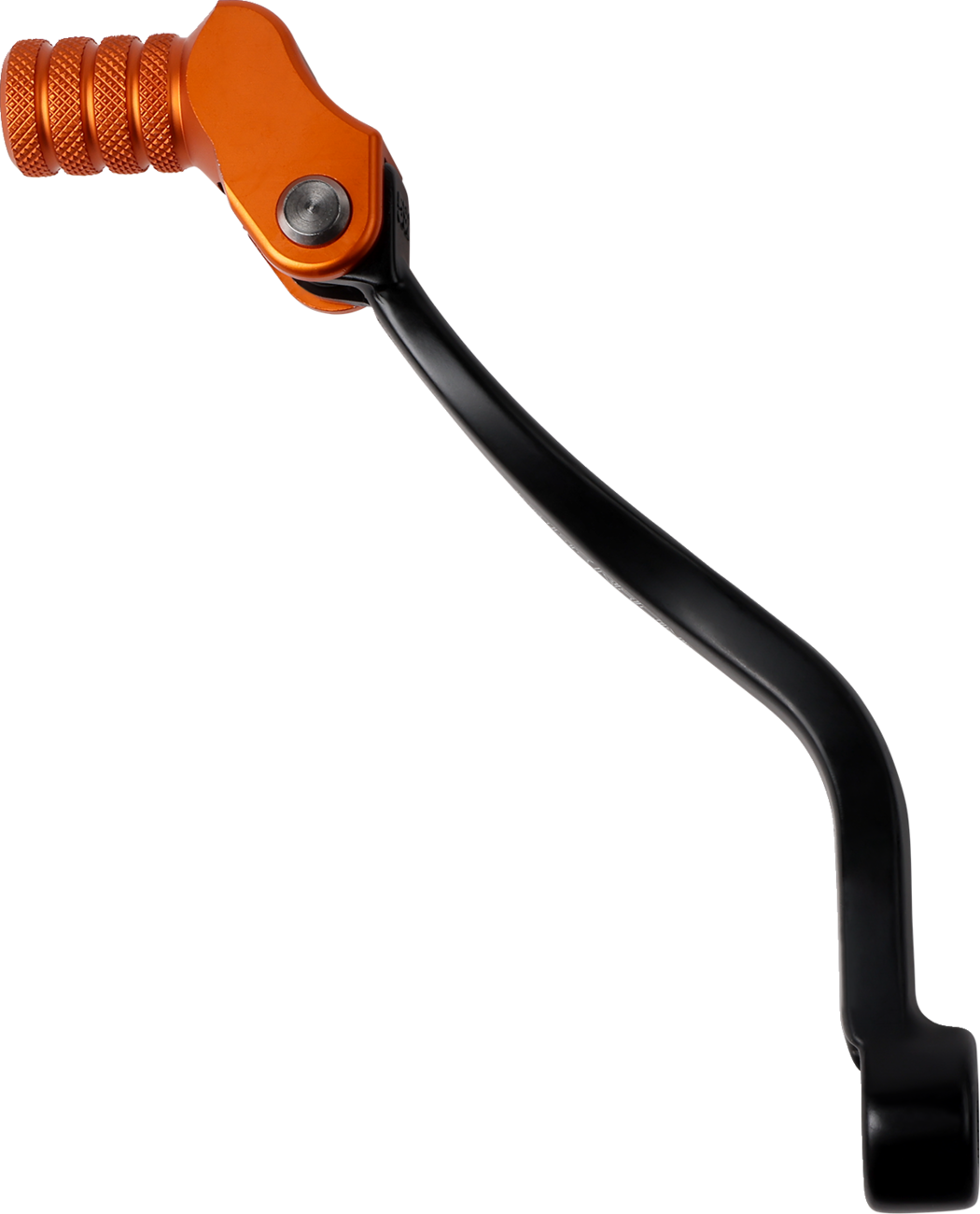 MOOSE OFFROAD KTM Shift Lever with 20 mm Offset – Orange CNC Machined Aluminum and Stainless Steel Spring - Part 81-0571-10-40