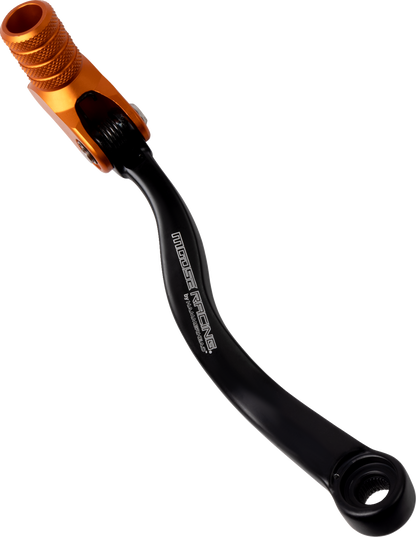 MOOSE OFFROAD KTM Shift Lever with 20 mm Offset – Orange CNC Machined Aluminum and Stainless Steel Spring - Part 81-0571-10-40