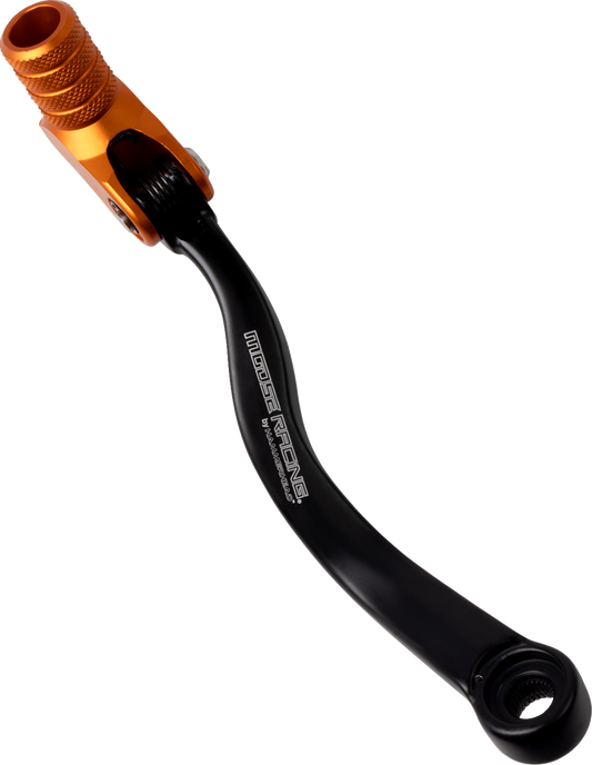 MOOSE OFFROAD KTM Shift Lever with 20 mm Offset – Orange CNC Machined Aluminum and Stainless Steel Spring - Part 81-0571-10-40
