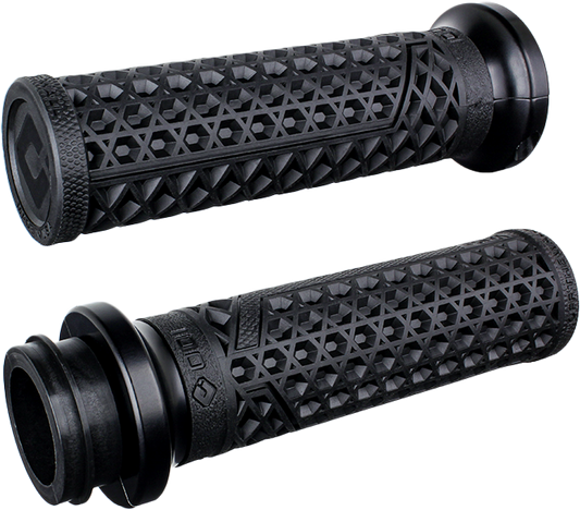 ODI Vans Signature Cable 1 Inch Black/Matte Black V-Twin Lock-On Grip System