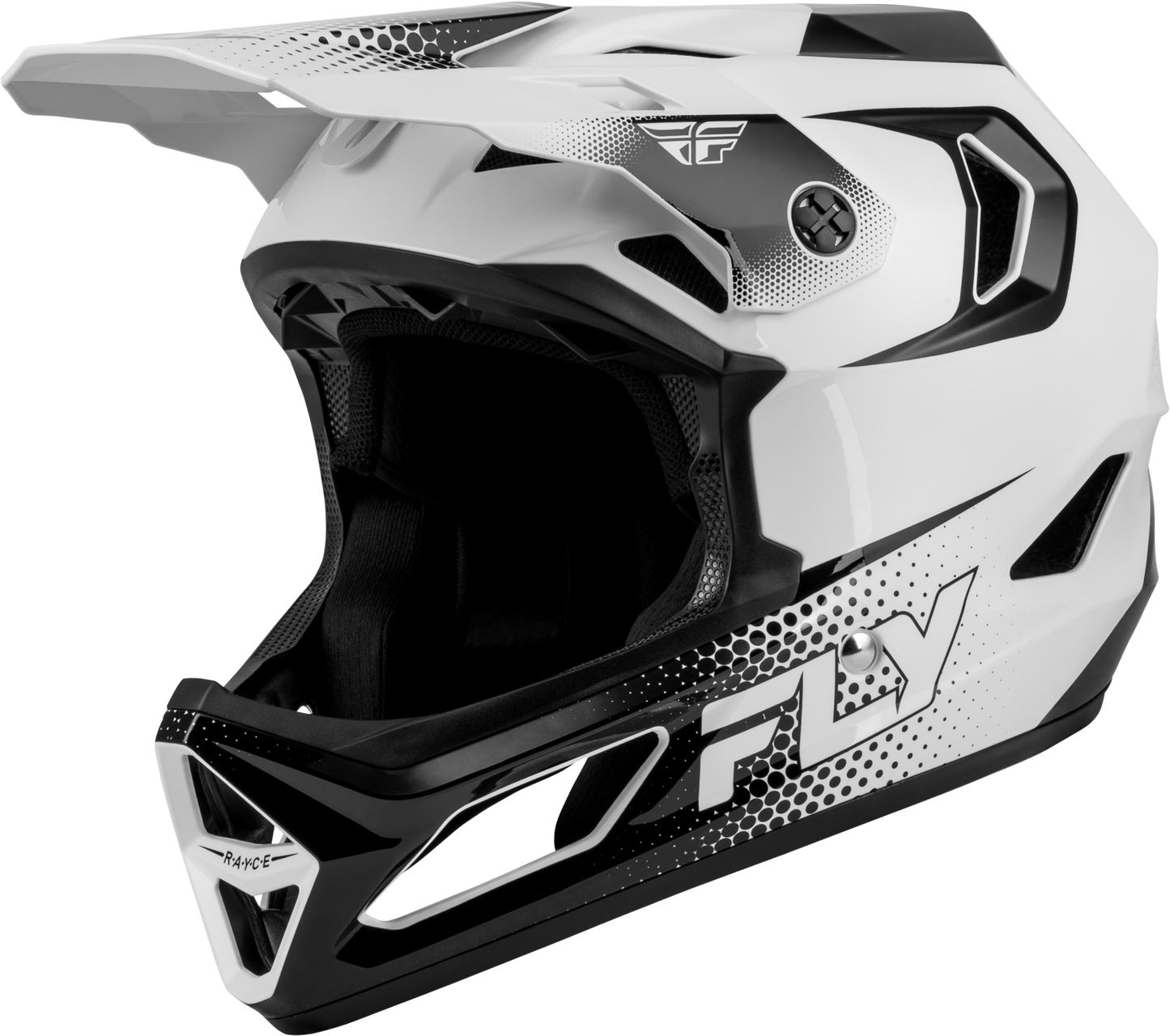 Fly Racing Rayce Sonar Bicycle Helmet - White/Black Large