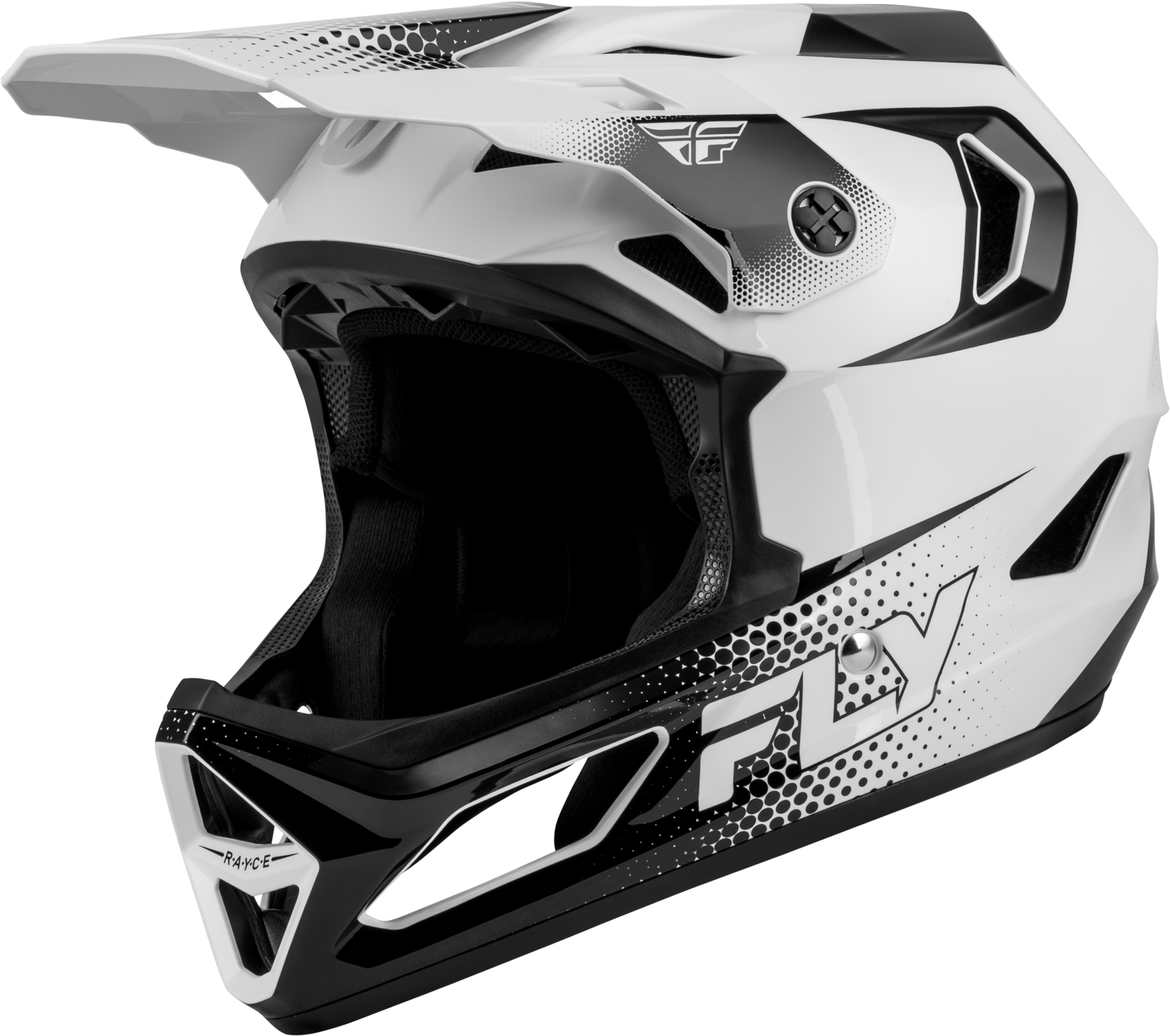 Fly Racing Rayce Sonar Bicycle Helmet - White/Black Large
