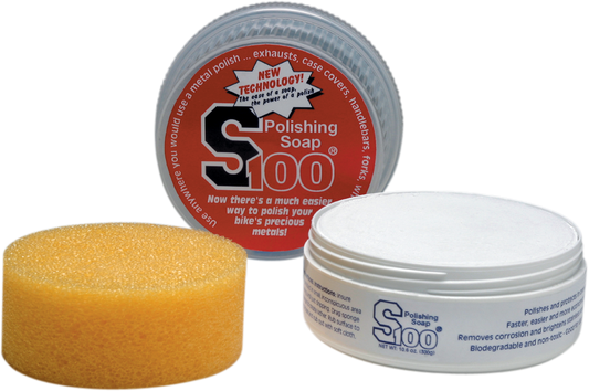 S100 Polishing Soap Kit 12300P for Exhausts, Wheels, and Chrome Surfaces
