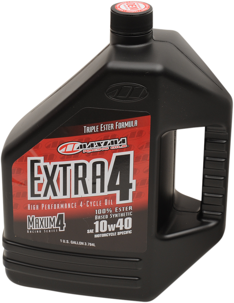 MAXIMA RACING OIL Extra Synthetic 4T Oil - 10W40 - 4 Liters, Part #169128