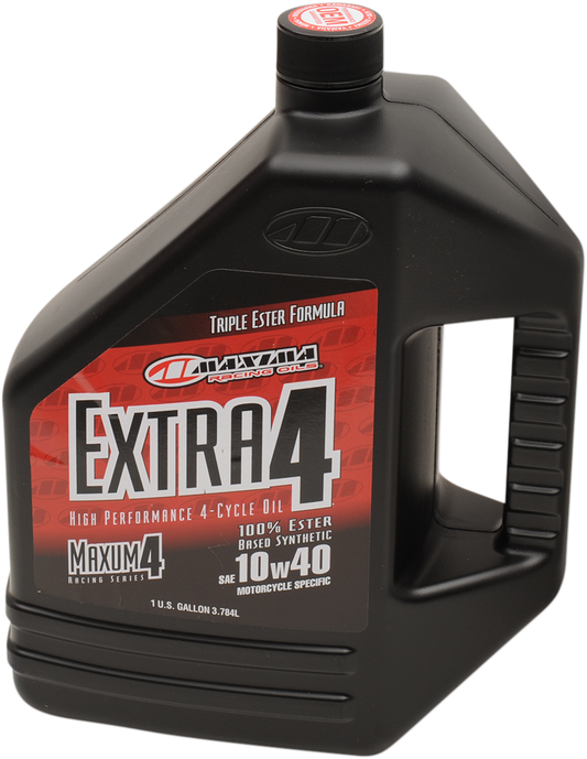 MAXIMA RACING OIL Extra Synthetic 4T Oil - 10W40 - 4 Liters, Part #169128