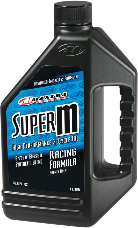 Maxima Racing Oil Super M Premix 2T Oil - 1 Quart - High-Performance Synthetic Blend