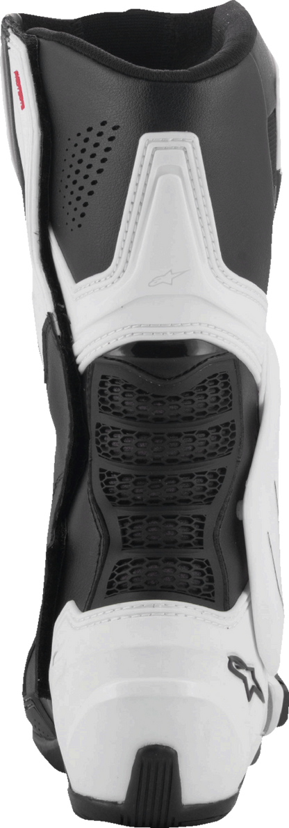 Alpinestars SMX-6 V3 Vented Motorcycle Boots - Black/White, US 12.5 / EU 48 - Part Number 2223225-21-48