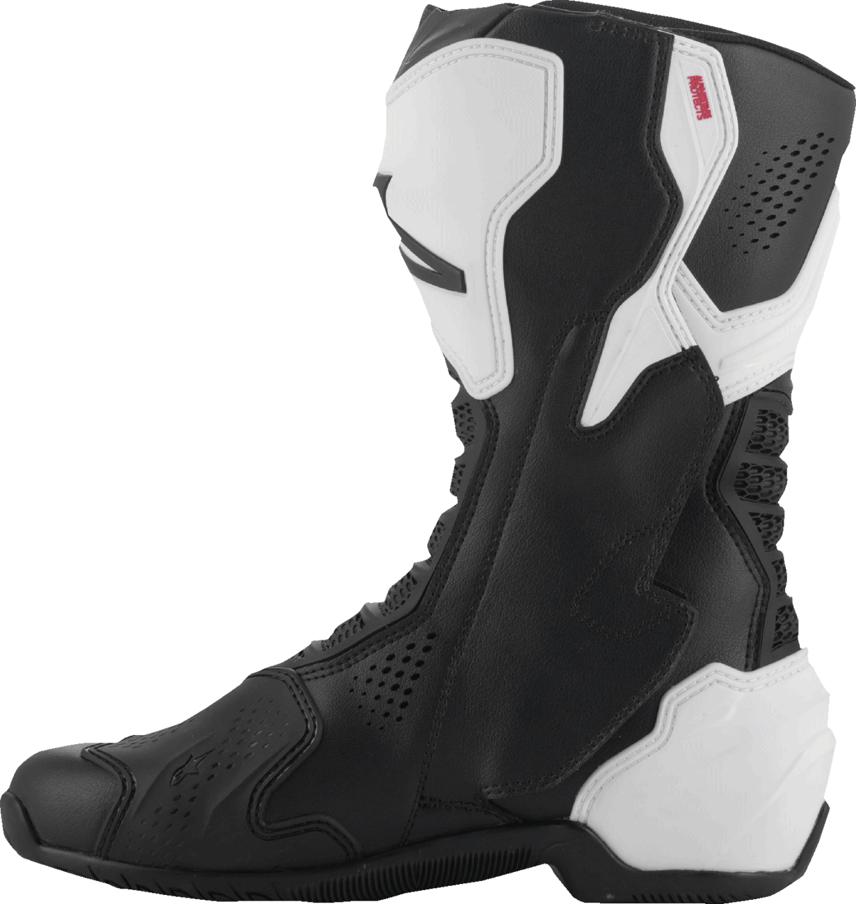 Alpinestars SMX-6 V3 Vented Motorcycle Boots - Black/White, US 12.5 / EU 48 - Part Number 2223225-21-48