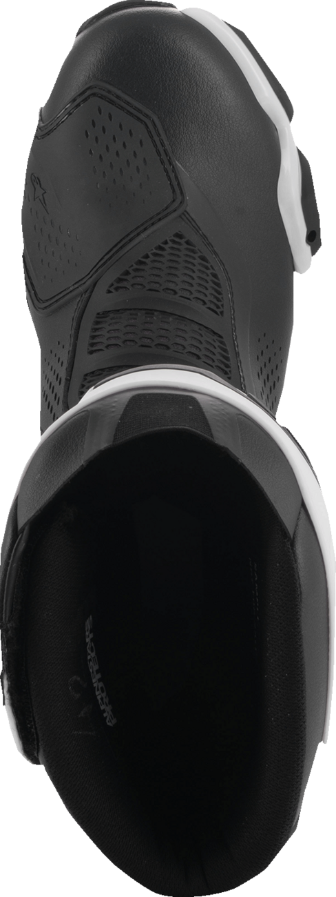 Alpinestars SMX-6 V3 Vented Motorcycle Boots - Black/White, US 12.5 / EU 48 - Part Number 2223225-21-48