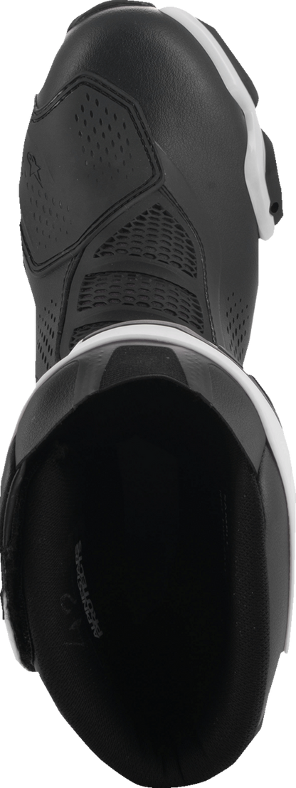 Alpinestars SMX-6 V3 Vented Motorcycle Boots - Black/White, US 12.5 / EU 48 - Part Number 2223225-21-48
